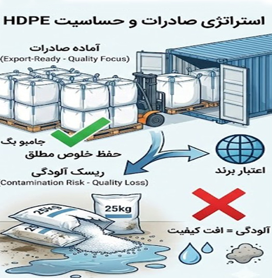 اهمیت بستهبندی استاندارد در حمل HDPE